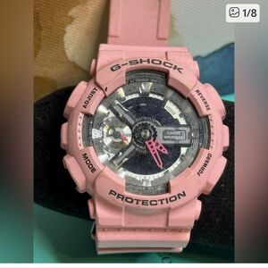 Casio G-Shock Pink and Black Watch See All Pics